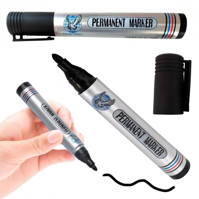 crni permanentni vodootporni marker