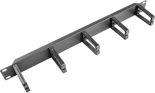 Organizator kabela za 19" rack 1U, tip B, crni