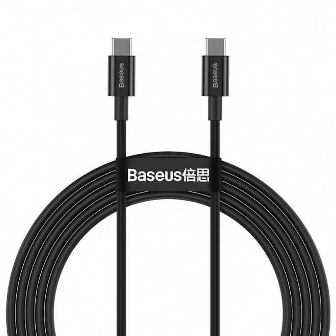 Kabel Baseus Superior Series USB-C na USB-C, 100W, 2m (crni)