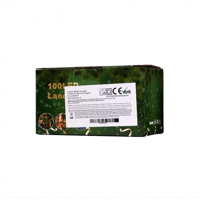 LED svjetlosni lanac 10m 100LED topla bijela