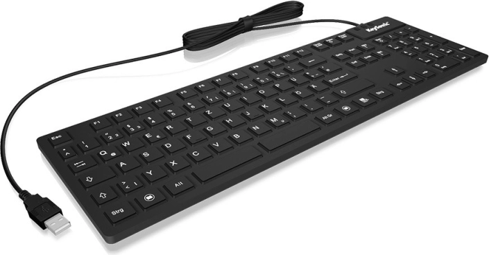 Ergonomska silikonska tipkovnica KeySonic sa 105 tipki