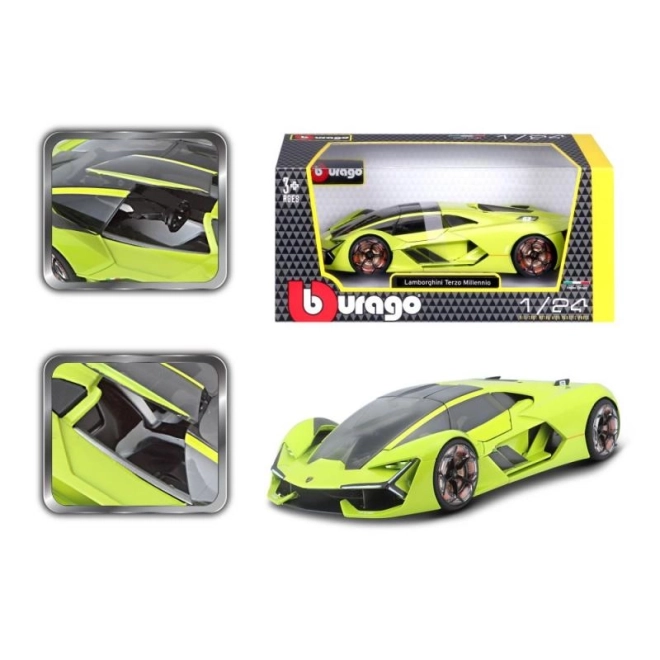Bburago 1:24 Lamborghini Terzo Millenio Zelena