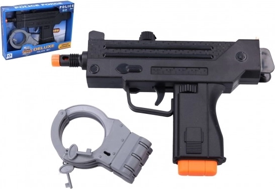 Policijska strojnica s lisicama set