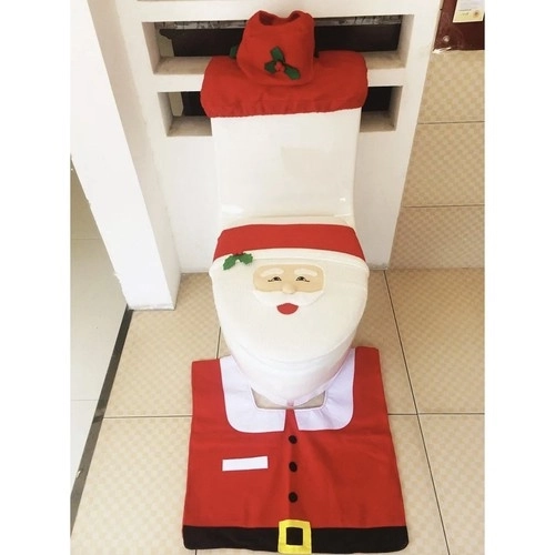 Božićni pokrov za WC s tepihom Ruhhy 22360