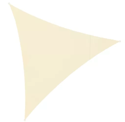 Bež platnena tenda trokutasta 3x3x3m