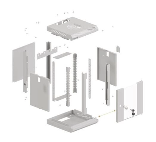 Instalacijska kutija RACK Lanberg WF11 10 inča