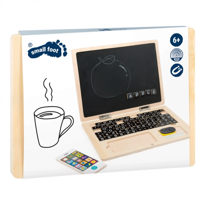 Magnetski drveni laptop Small Foot