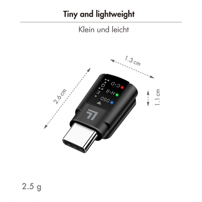 Audio adapter USB-C/M na 3.5mm/F s DAC i EQ