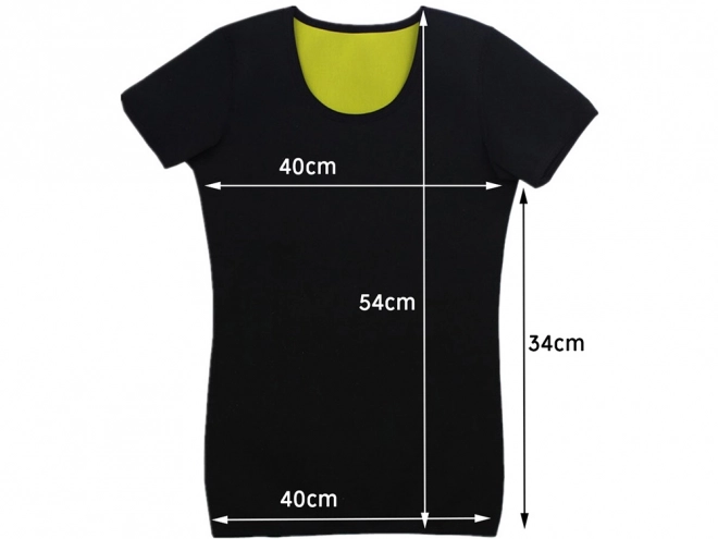 Ženska neoprena fitness majica s kratkim rukavima – vel. L