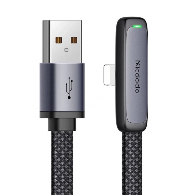 Mcdodo CA-2791 kutni USB kabel na Lightning, 1,8 m (crni)