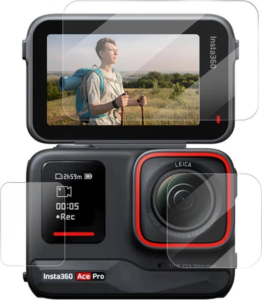 Kaljeno stakleno zaštitno staklo TELESIN za INSTA360 Ace Pro / Ace