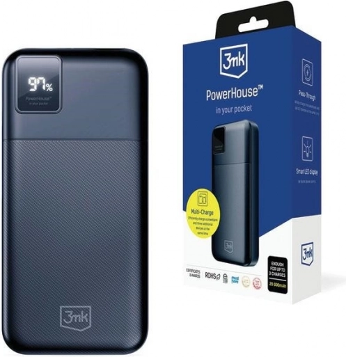 Powerbanka 3mk PowerHouse 20000 mAh s brzim punjenjem QC 3.0 i PD