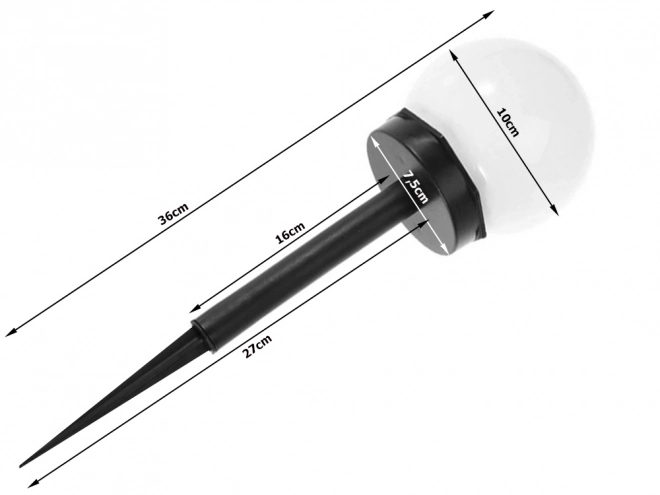 Solarne vrtne RGB loptaste lampe