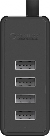 Orico USB Hub adapter 4x USB 2.0 (crni)