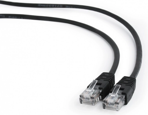 Patch kabel Cat 5e 0,5 m crni