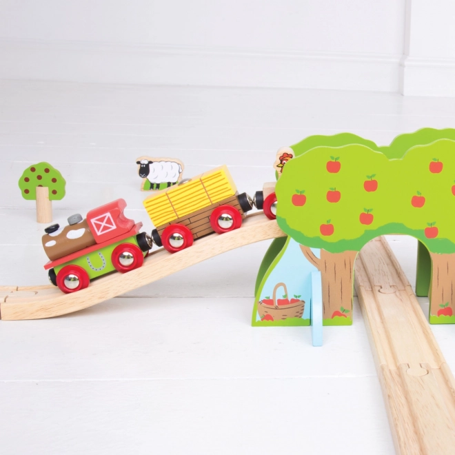 Bigjigs Rail Drvena vlakodraga farma