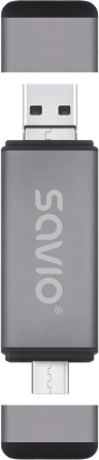 Čitač kartica Savio 3-u-1 USB-C, USB-A, micro USB