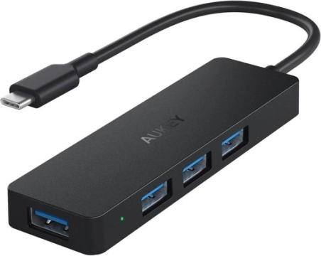 Aukey Hub USB-C Ultra Slim 4-u-1 s 4x USB 3.1