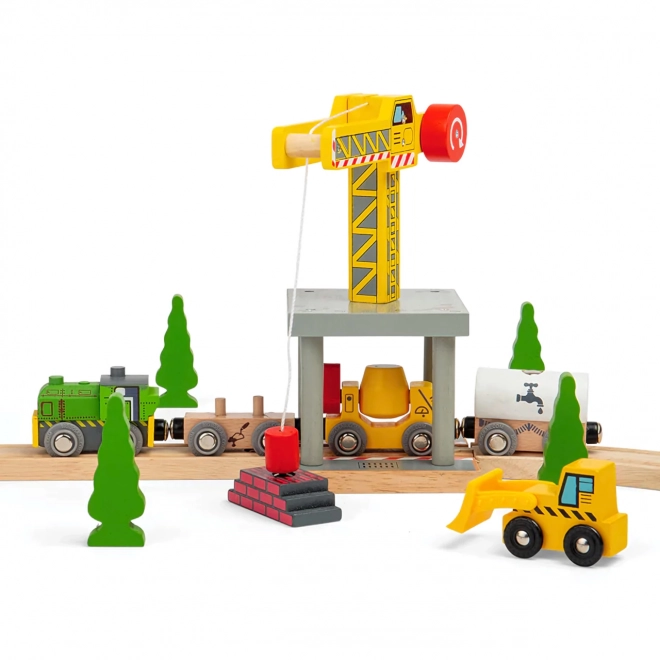 Bigjigs Rail Veliki žuti dizalica