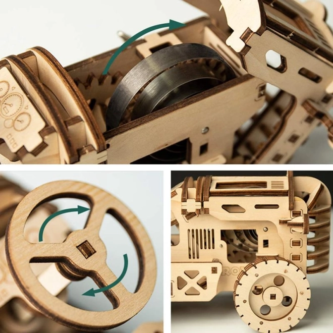 RoboTime 3D drvena mehanička slagalica Traktor