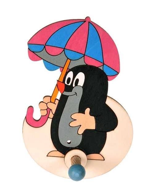 DoDo Drveni vješalica Krteček s kišobranom 1