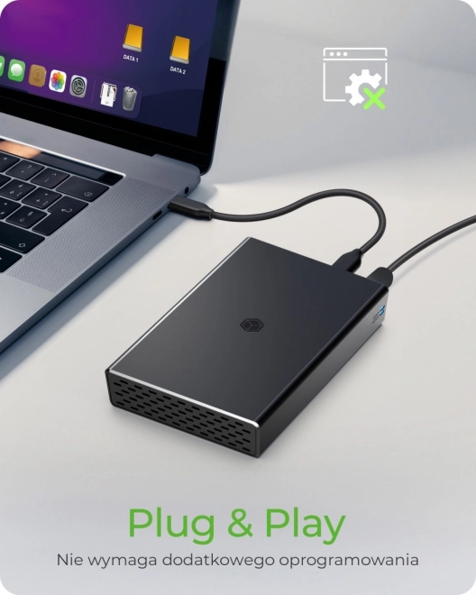 Vanjsko RAID kućište IB-RD2253-C31 za 2,5 SATA HDD na USB 3.2 Gen 2, RAID 0,1, JEDAN, VELIKI