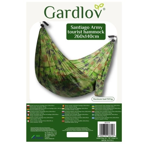 Turistička viseća mreža Santiago Army - 260 x 140 cm