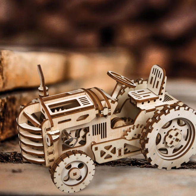 RoboTime 3D drvena mehanička slagalica Traktor