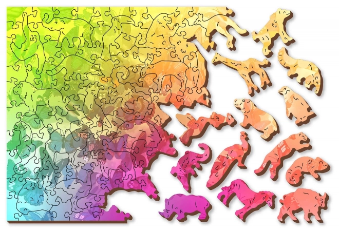 Drvene puzzle Leptirov san 2u1