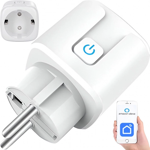 Pametna Wi‑Fi utičnica 16 A s timerom i podrškom za Alexa/Google Assistant