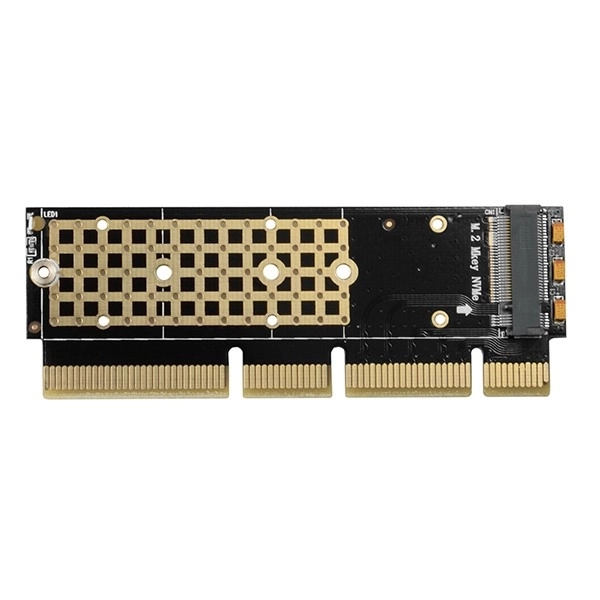 PCEM2-1U interni adapter PCIe x16/x8/x4, slot M.2 NVMe M-key, 1U