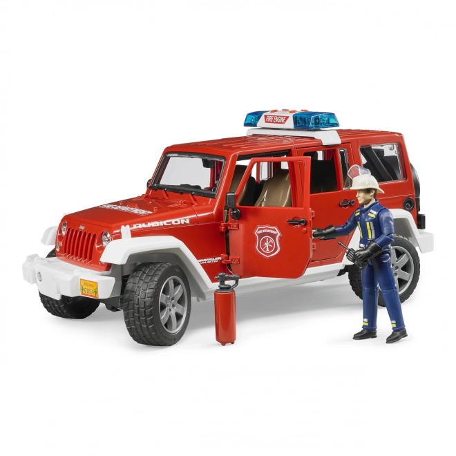 Bruder Crveni vatrogasni JEEP WRANGLER s figuricom i dodacima