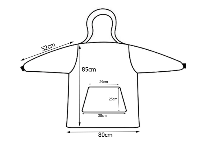 Topla oversize dukserica s kapuljačom