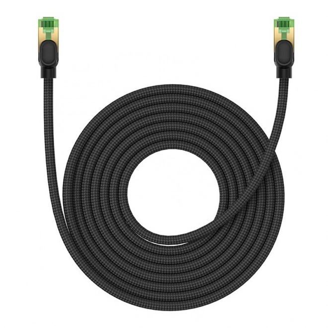 Pletena mrežna kabel cat.8 Baseus Ethernet RJ45, 40 Gb/s, 8 m (crna)