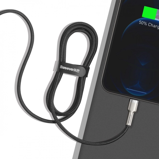USB kabel za Lightning Baseus Cafule, 2,4A, 1m (crna)