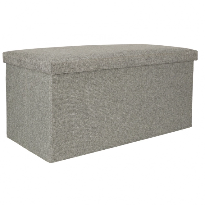 Sivi sklopivi spremišni puf 76x38x38 cm