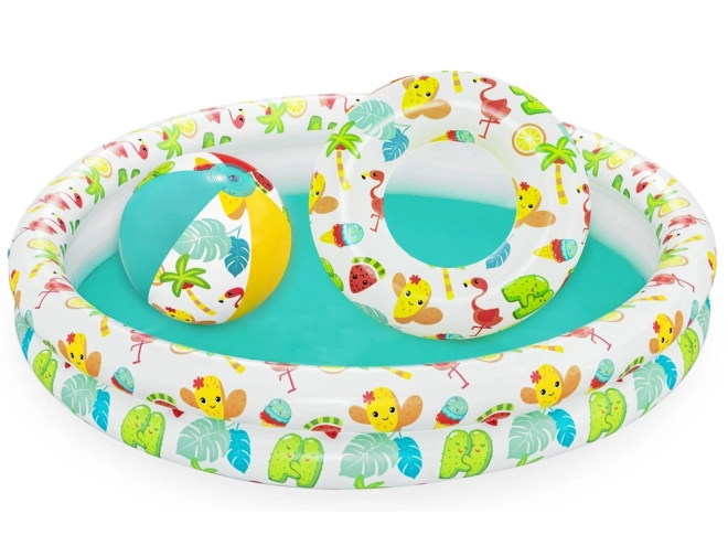 Bestway set bazen loptica prsten bazenčić 122cm