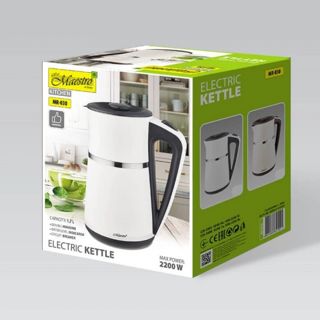 Električni čajnik 1,7 l 2200 W bijeli