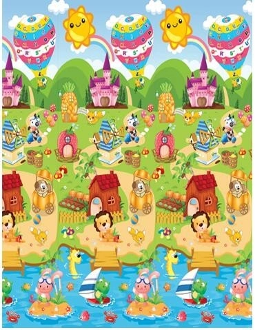 Obostrana edukativna pjenasta prostirka za igralište 180x120 cm