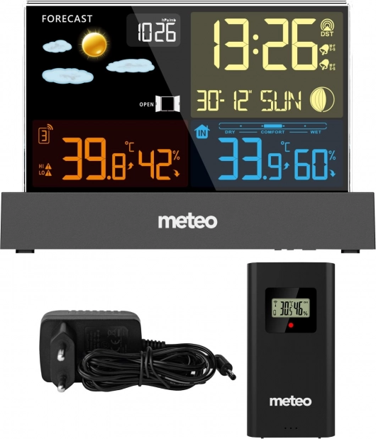 Meteostanica METEO SP110C s DCF, crna