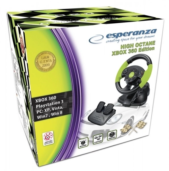 Kompaktni gaming volan HIGH OCTANE za PC/Playstation/Xbox
