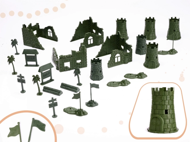 Set figurica vojnika + vojna baza 114 dijelova