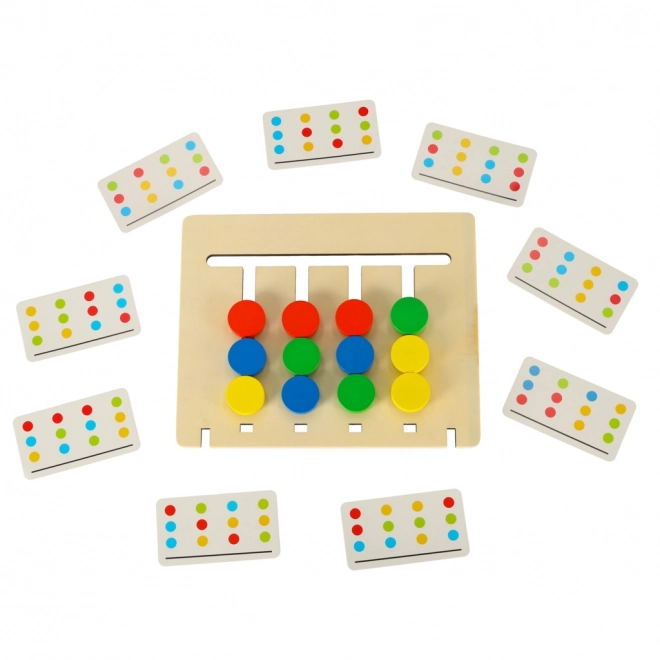 Montessori drvena edukativna igračka - uparivanje boja voća
