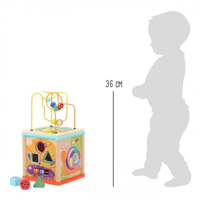 Small Foot Drvena motoricka kocka Vrt