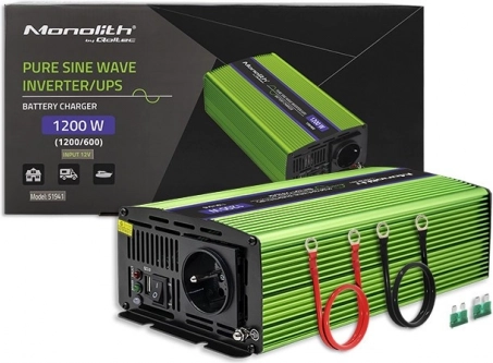 Qoltec čisti sinus pretvarač napona 600W - 1200W