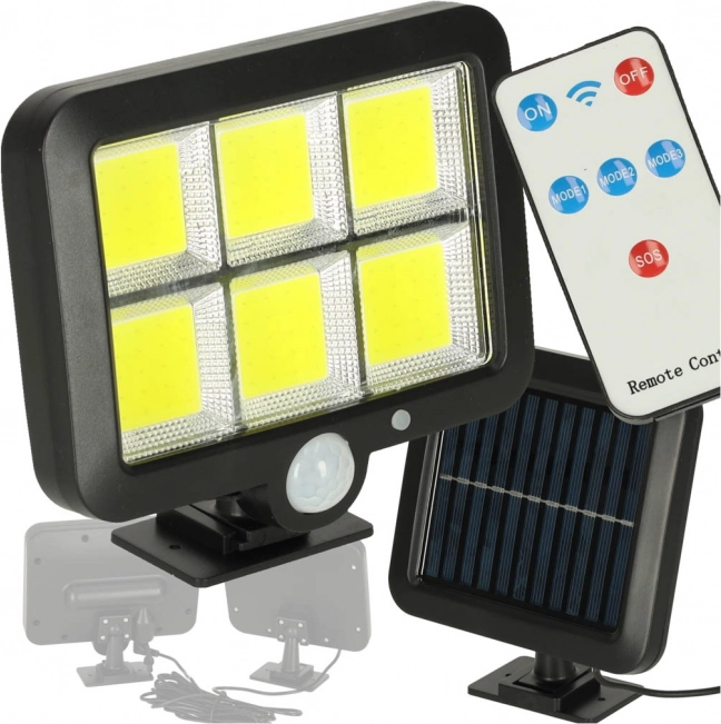 Solarna lampa s senzorom pokreta i sumraka 120 LED