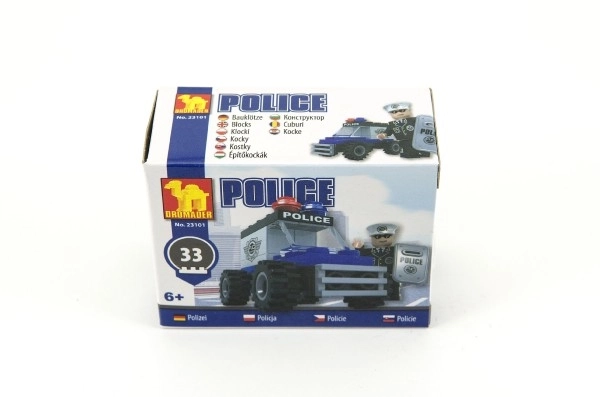 Građevinski set Dromader - policijski auto 33 kom