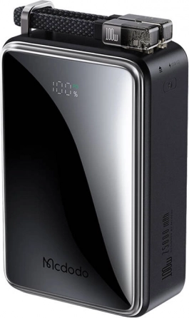 Power banka MCDODO 100W 25000 mAh s digitalnim zaslonom (crna)