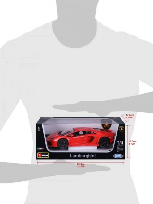 Bburago Lamborghini Aventador 1:18 narančasta 18-11033