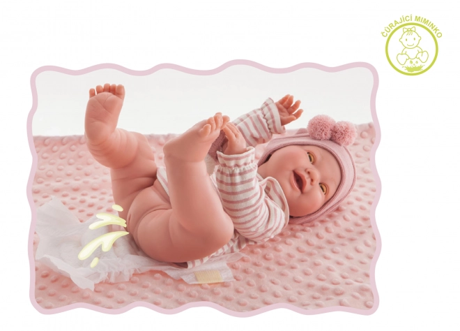 Antonio Juan 50160 Mia Bebica koja Miga i Piški sa Realističnim Vinilnim Tijelom - 42 cm